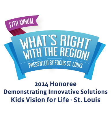 Kids Vision for Life St. Louis Honored by FOCUS St. Louis with What’s Right With the Region! Award
